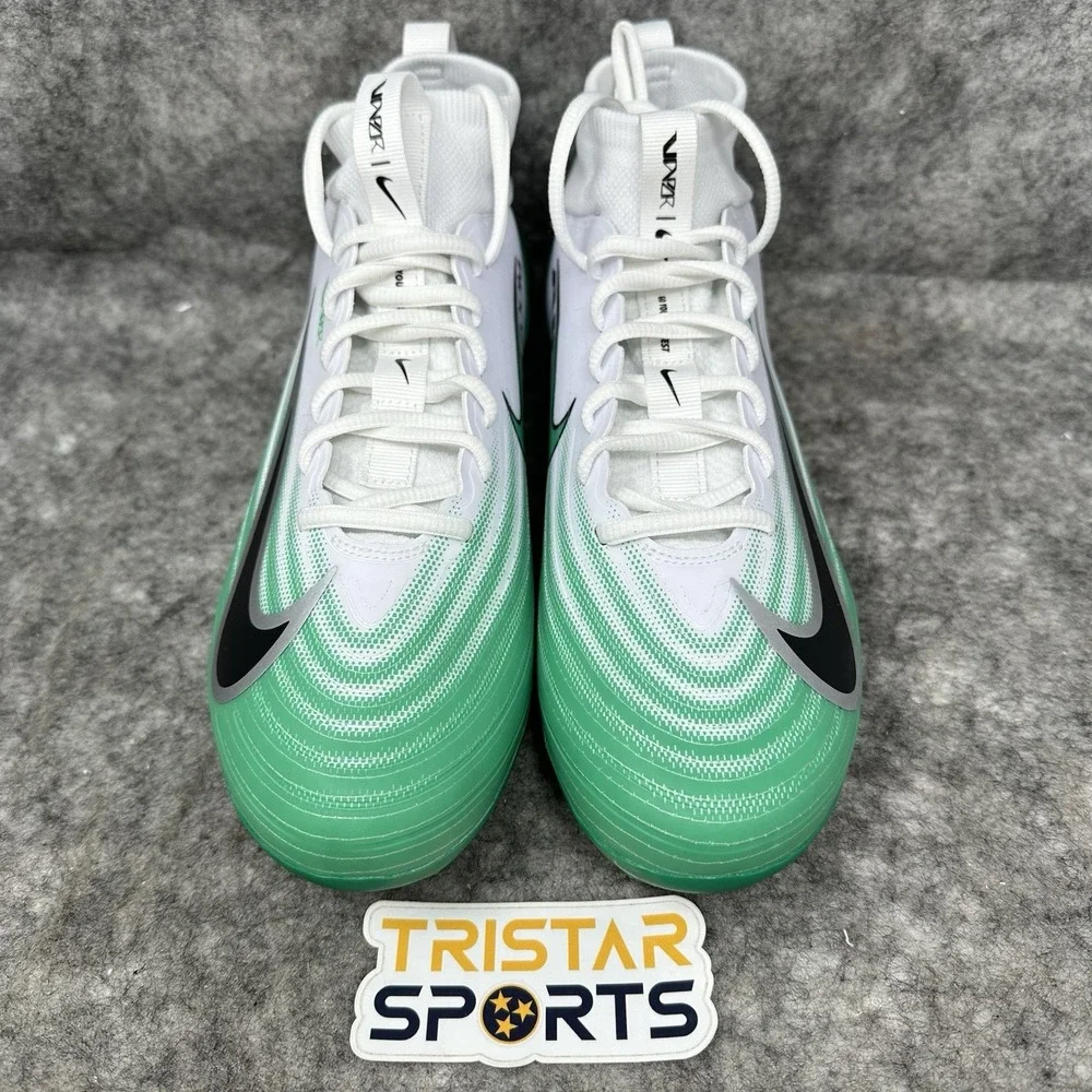 Nike Vapor Pro 1 Football Cleats Mens Size 9 White Green Black HM8850-100